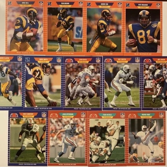 Vintage 1989 Pro Set Football Card Lot 171 Cards - Picture 9 of 12